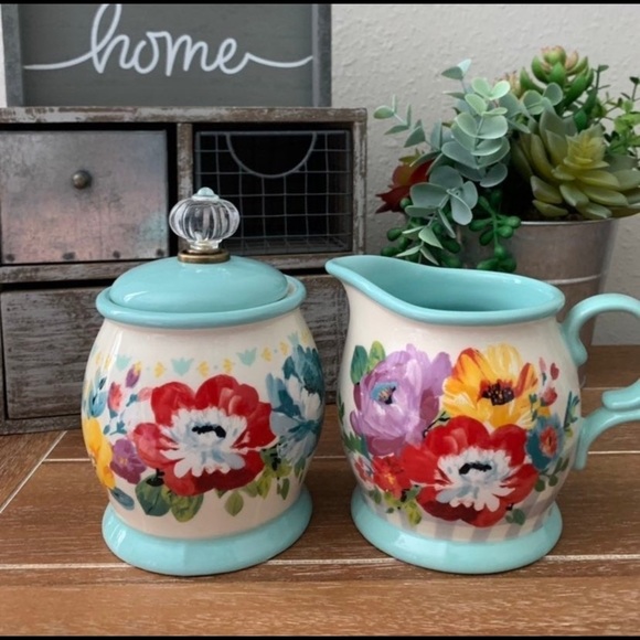 The Pioneer Woman Kitchen New Pioneer Woman Sugar Bowl Creamer